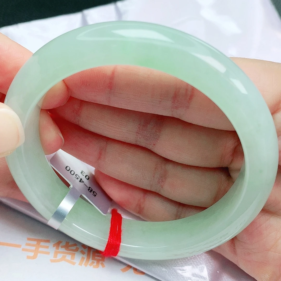 翡翠未镶嵌手镯缅甸天然A货翡翠手镯