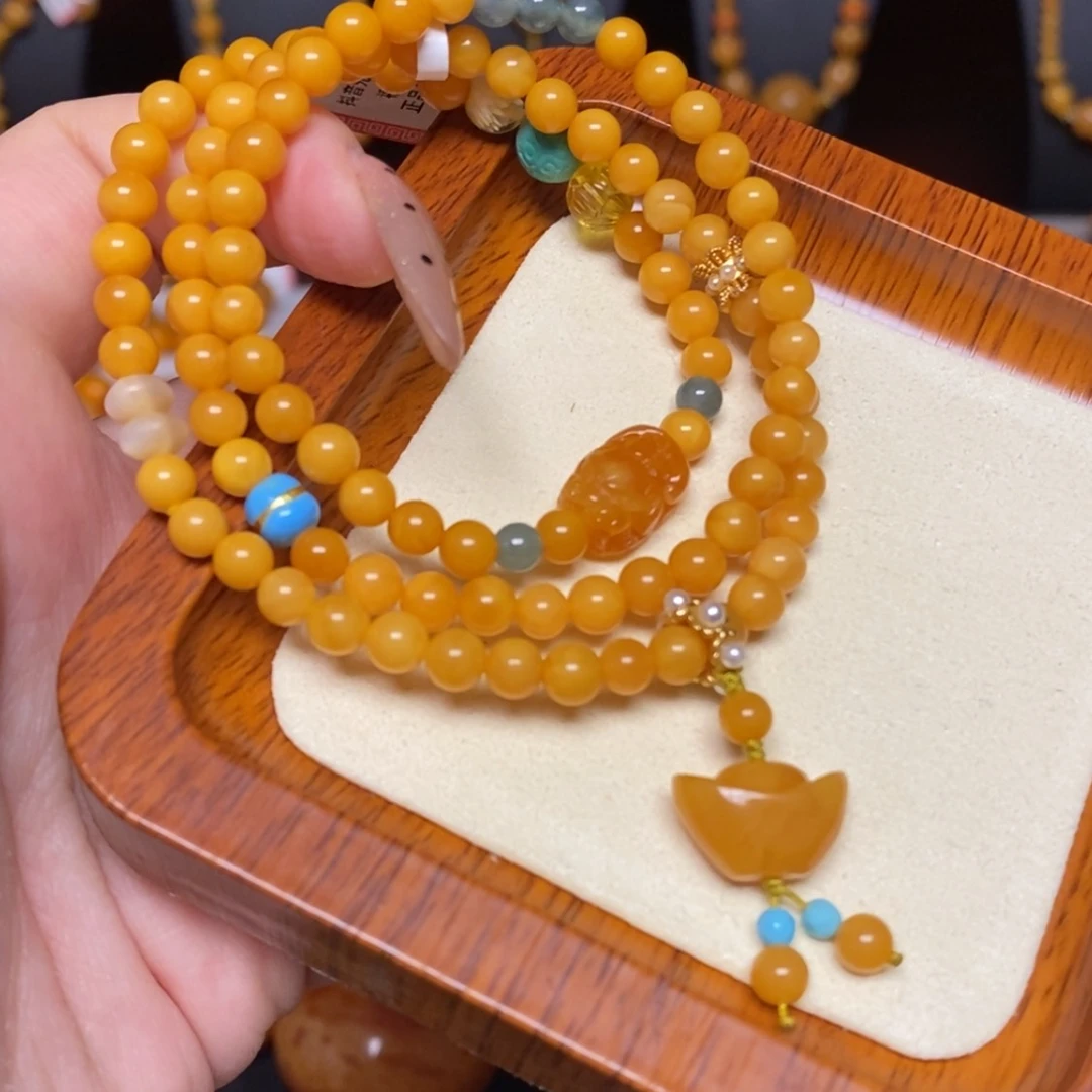 【闪购商品】蜜蜡手链未镶嵌手串