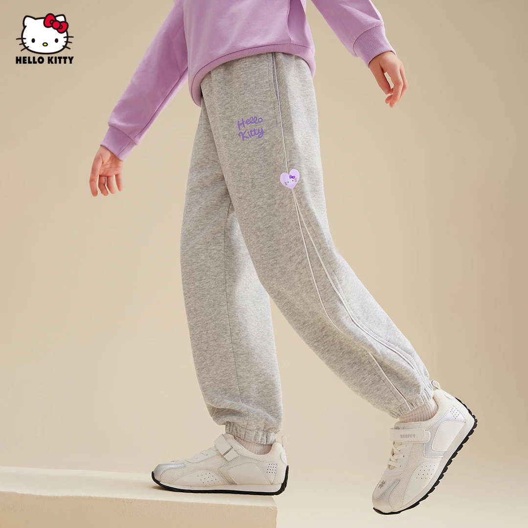 HELLO KITTY裤子宽松休闲卫裤简约时尚款宝宝运动裤潮流舒适春秋