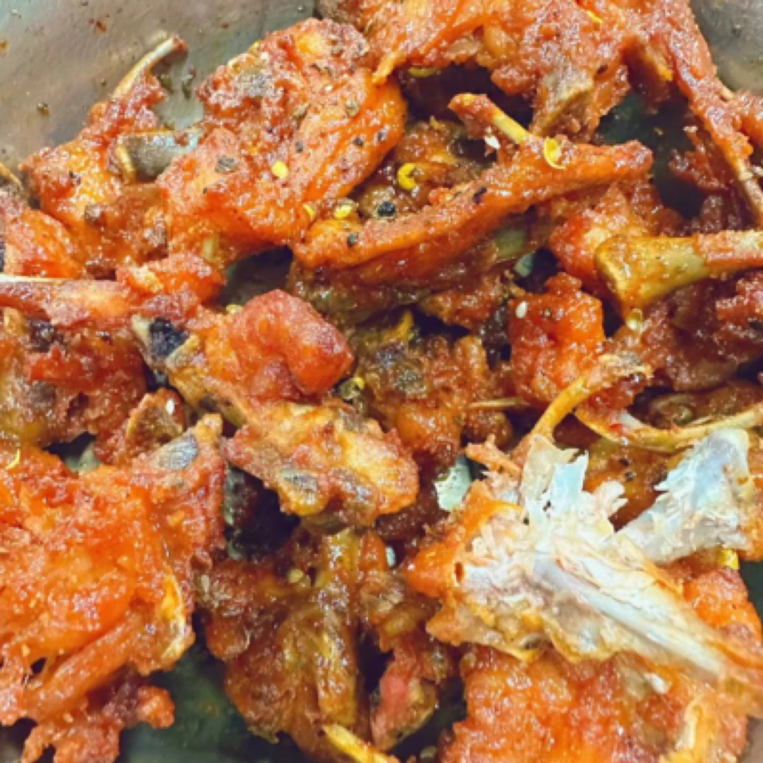 经典炸鸡叉骨（辣不辣请备注）（鲜鸡叉一斤12-16块）