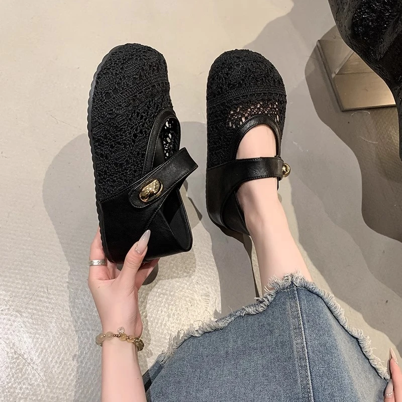 法式厚底玛丽珍鞋女2025年夏季新款配裙子气质凉鞋高级感时尚单鞋