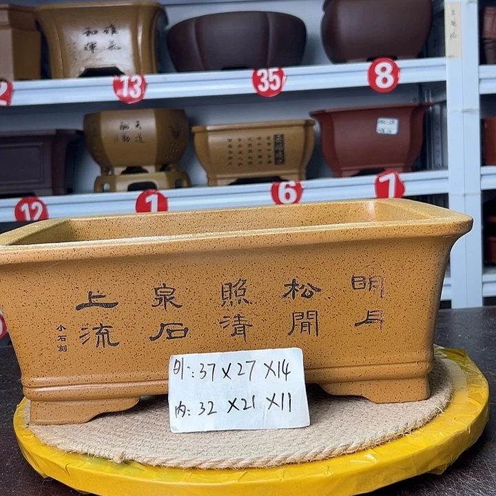 花盆紫砂蛇年大吉