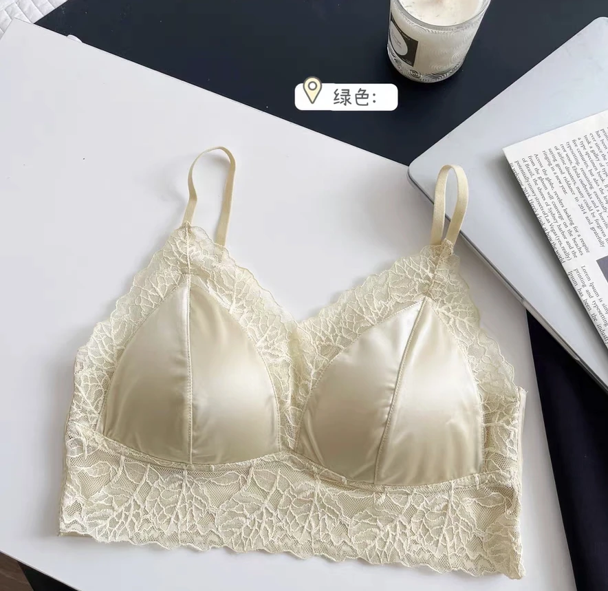夏季新款蕾丝缎面背心内衣0022