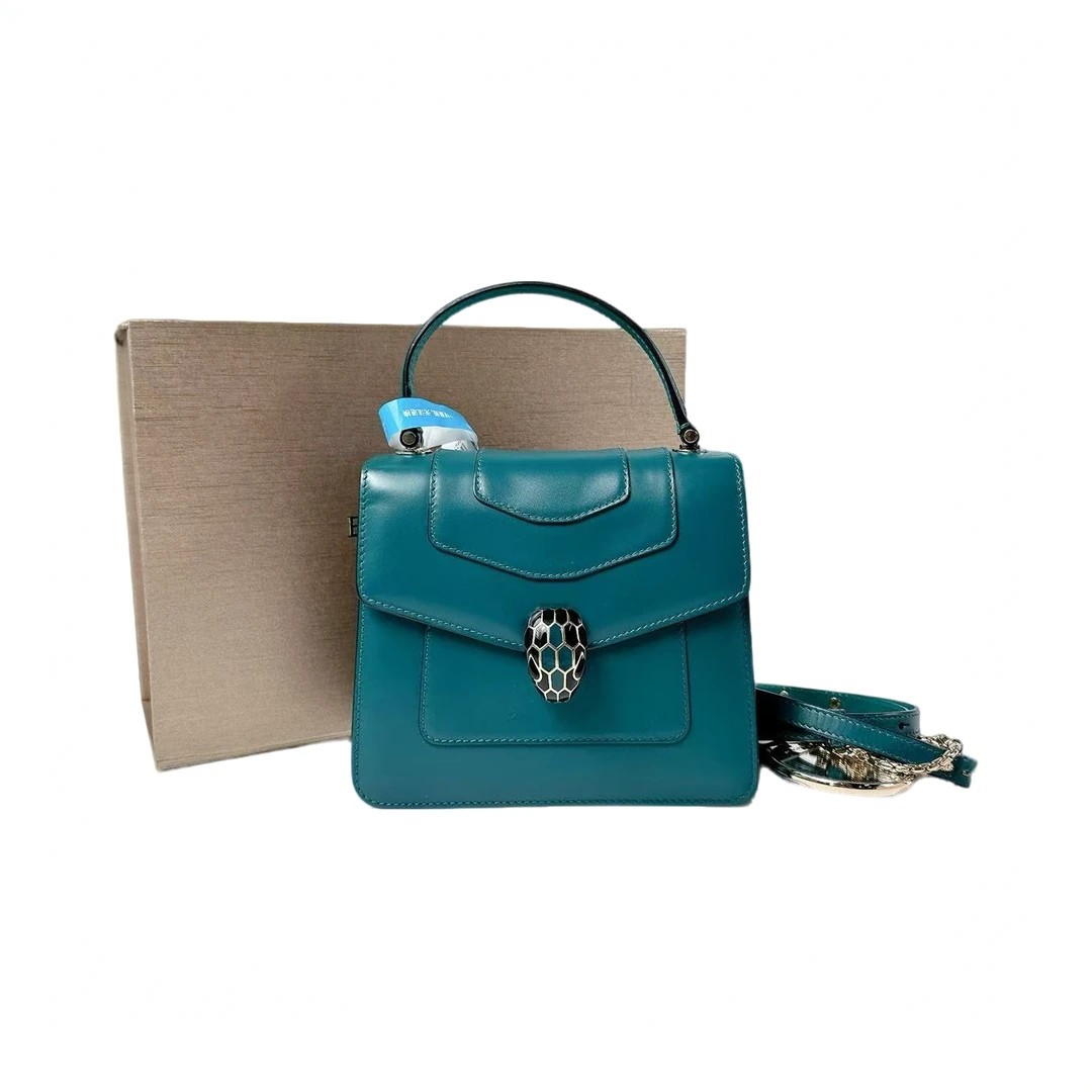 95新 BVLGARI/宝格丽  安洁利严选蛇头包/0009485