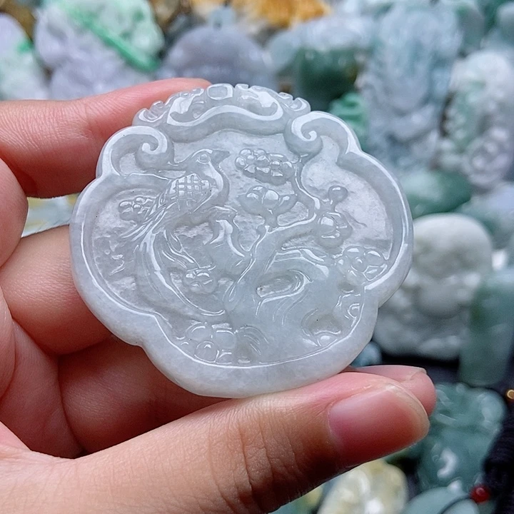 翡翠未镶嵌吊坠(不含链)1