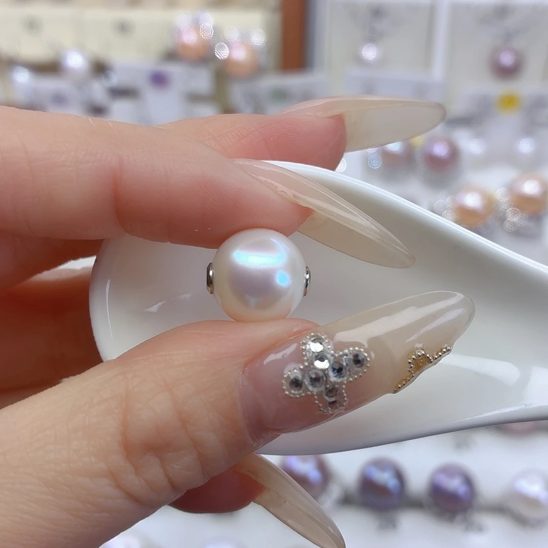 A***r淡水珍珠银S925镶嵌颈饰F