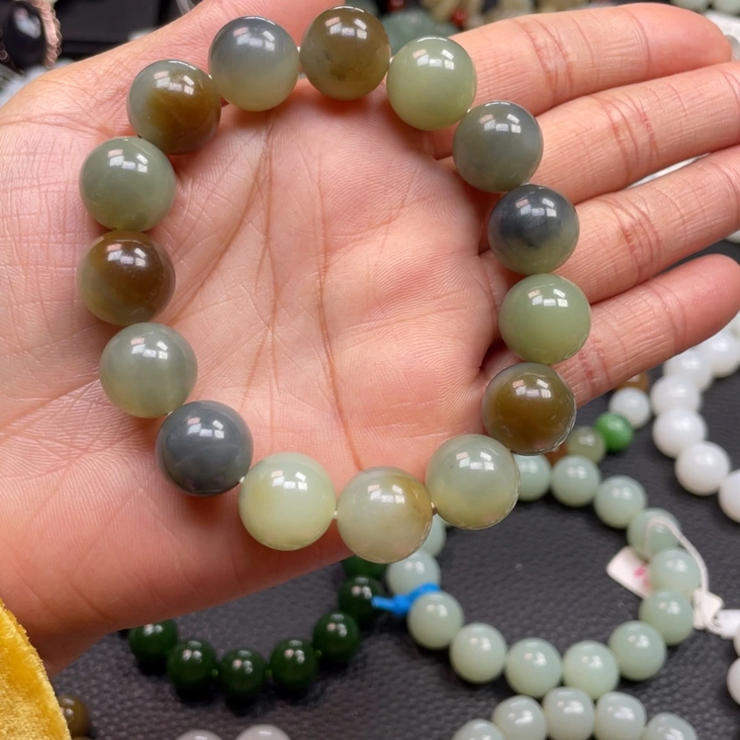 和田玉未镶嵌手链