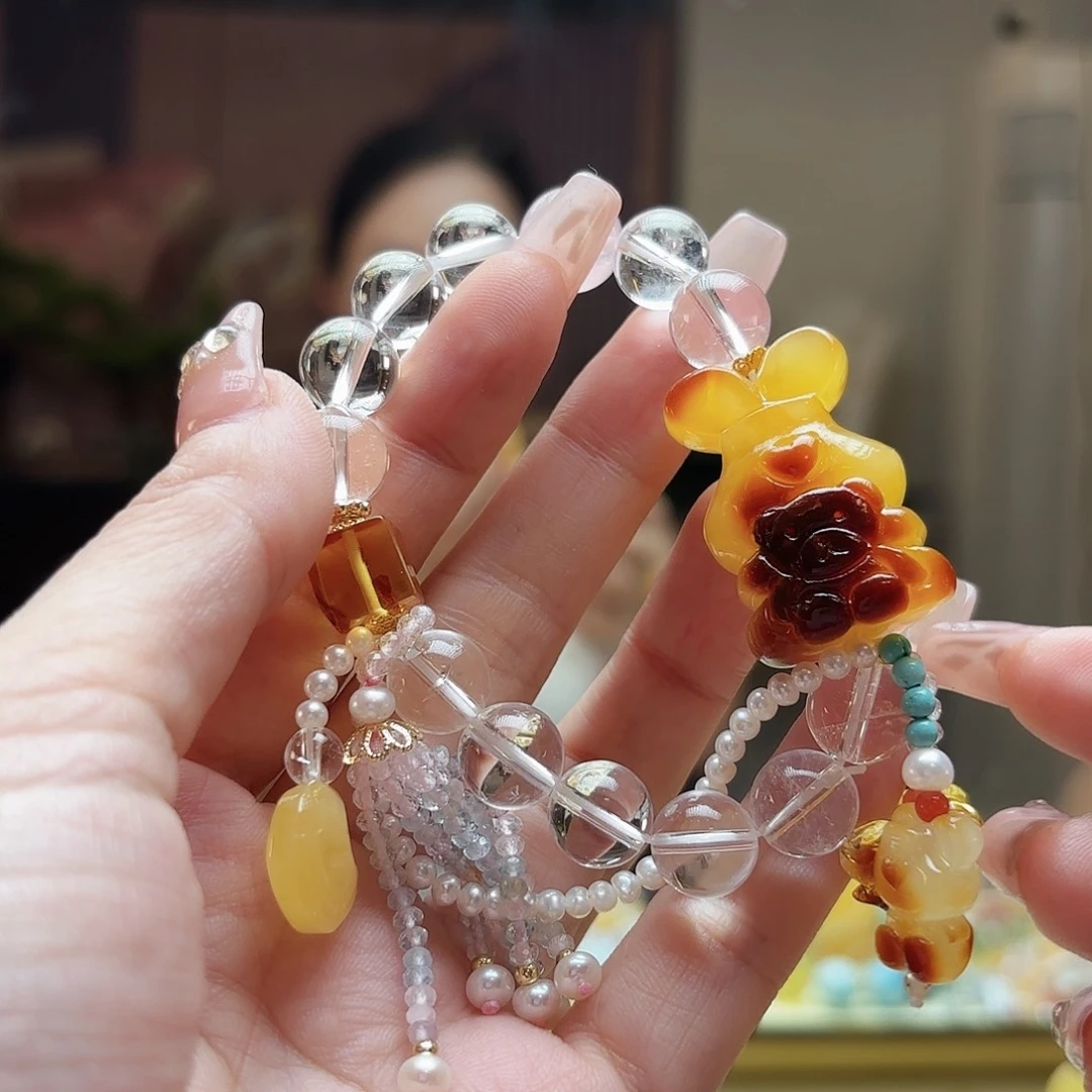 未镶嵌琥珀手链琥珀