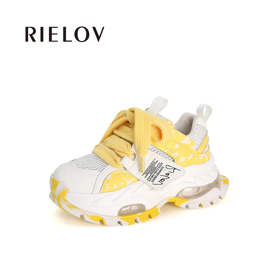 断码丽丽 RIELOV增高7.5cm潮流潮鞋百搭女士春季休闲鞋 25-872