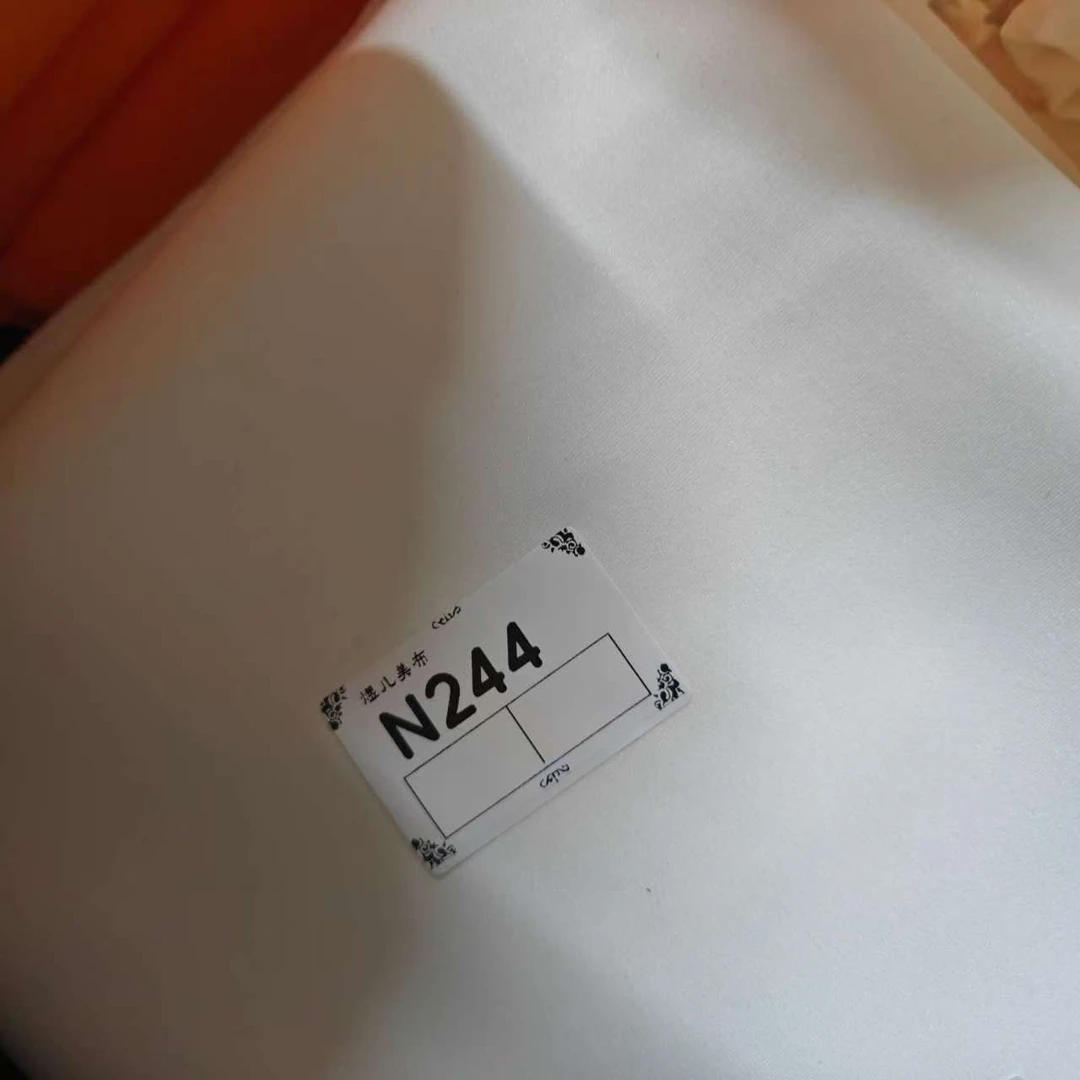 244纯白色空气层布料