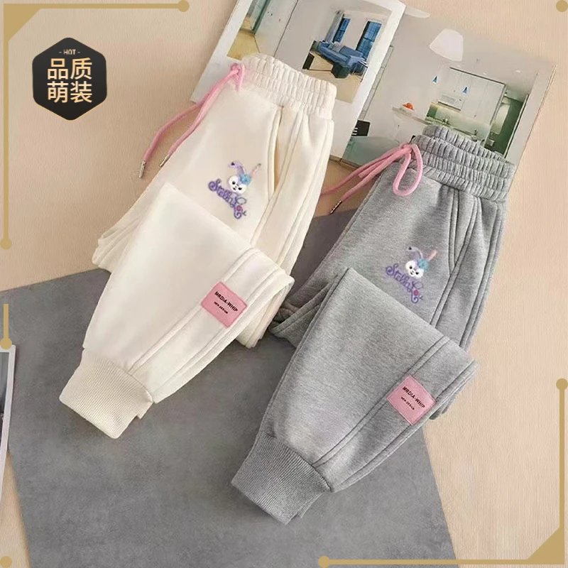 儿童裤子卫裤运动裤春秋休闲裤洋气宽松长裤中大童女童裤童装女孩