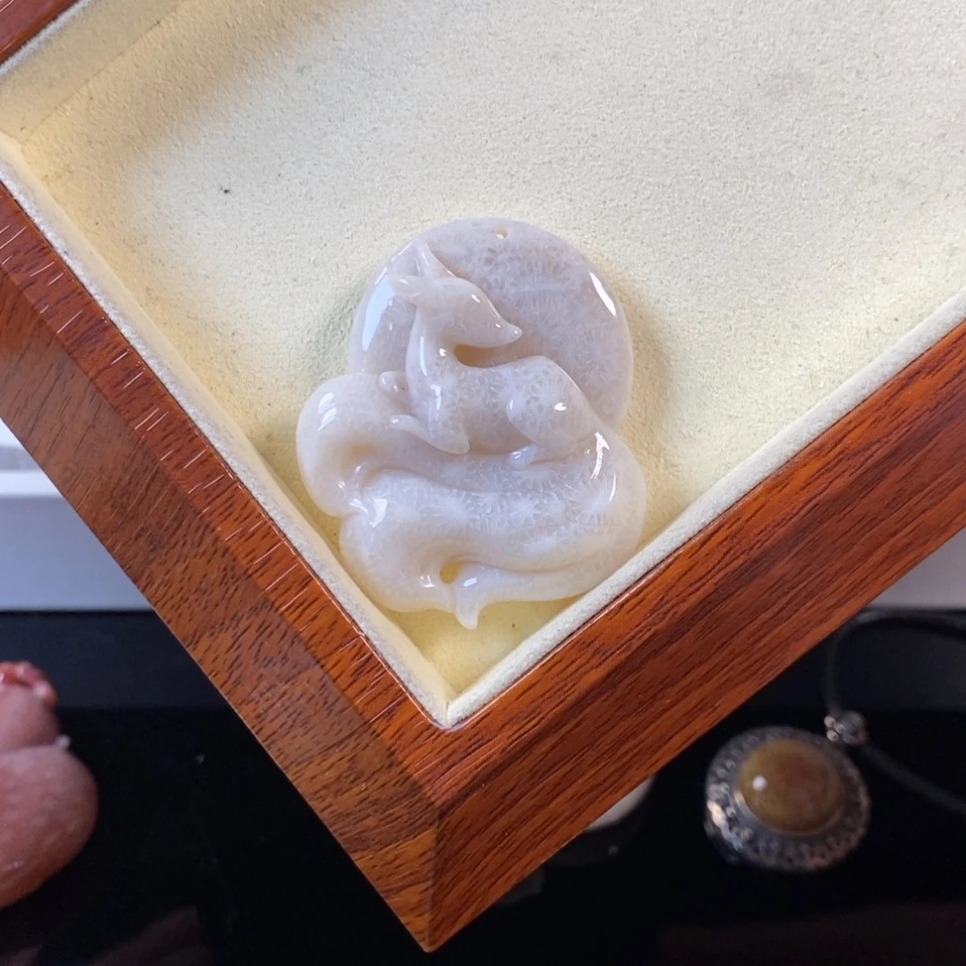 硅化珊瑚（珊瑚玉）未镶嵌颈饰800