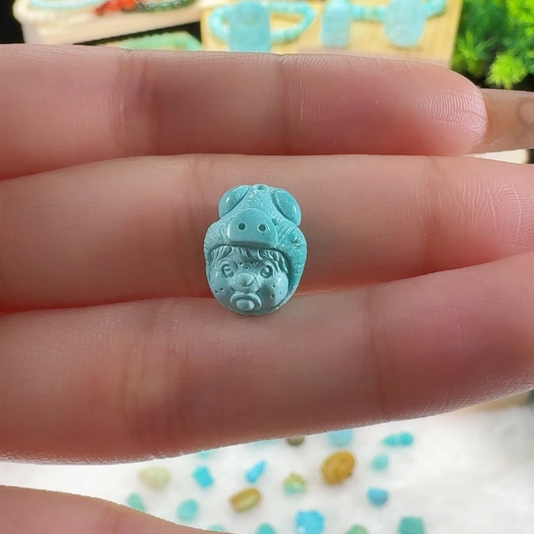 绿松石未镶嵌吊坠(不含链)