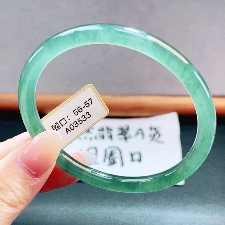 翡翠未镶嵌手镯翡翠手镯54