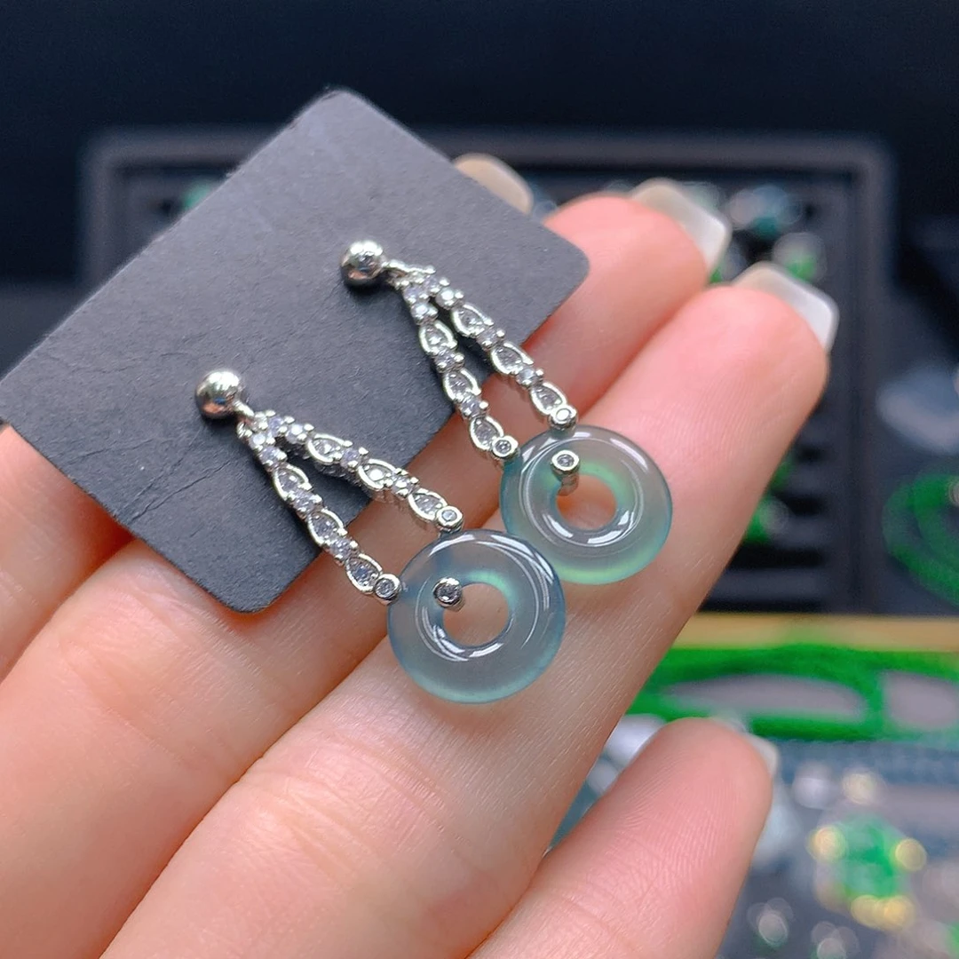 未镶嵌翡翠耳饰天然翡翠