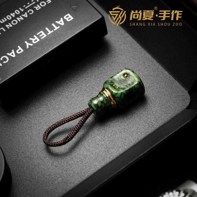 铜合金吊坠 凹面网花铜钉三通配饰吊坠