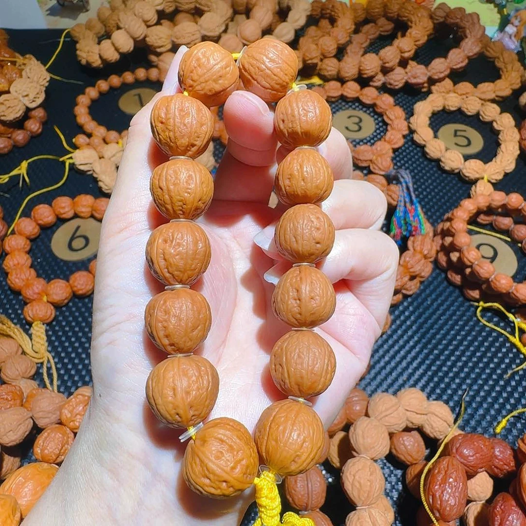 文玩核桃吊坠小光头边16+