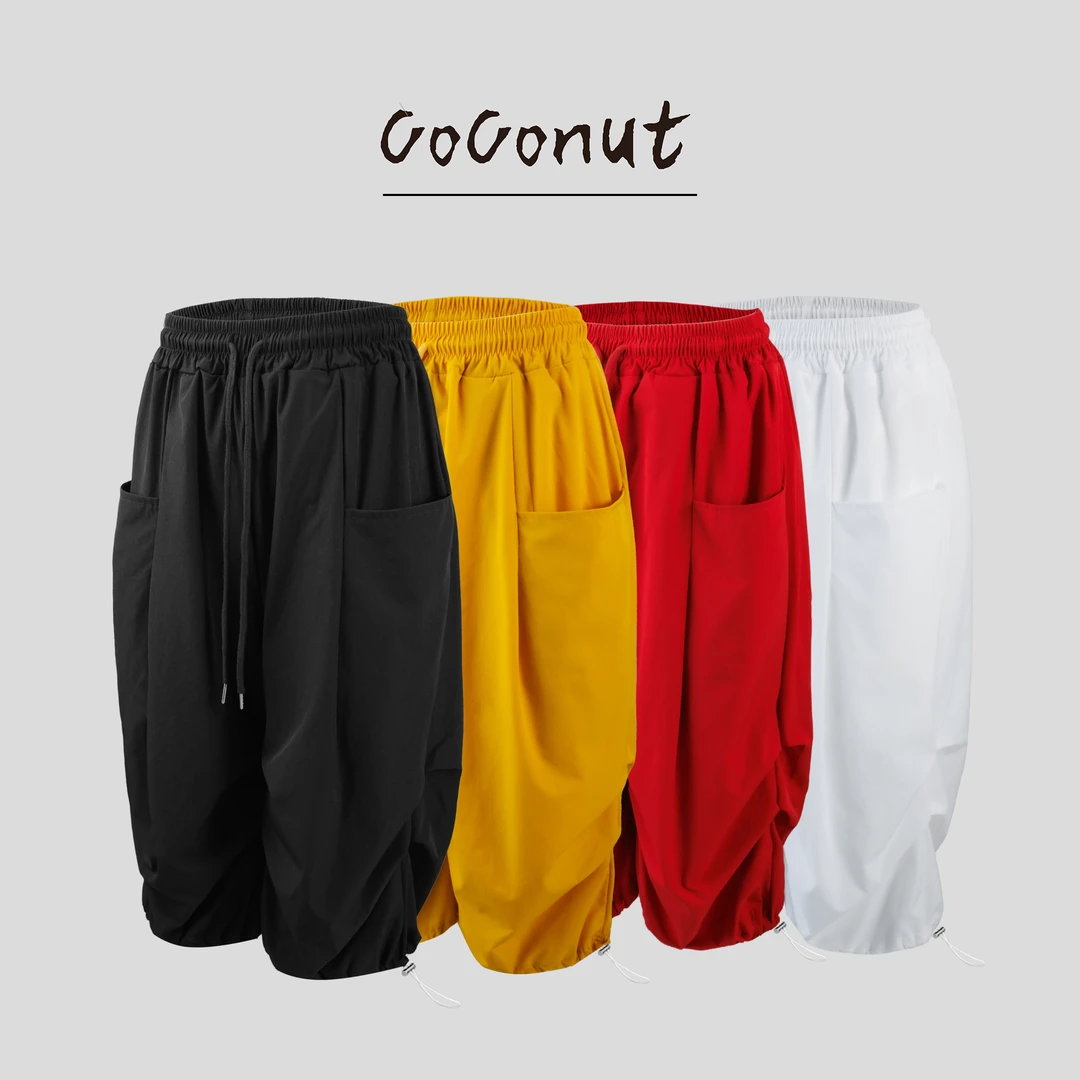 Coconut25新款速干美式工装七分裤夏季薄款显瘦女款运动裤