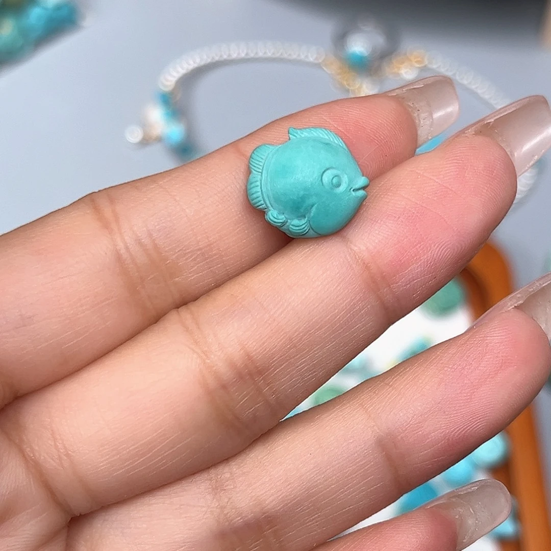 未镶嵌绿松石珠宝半成品