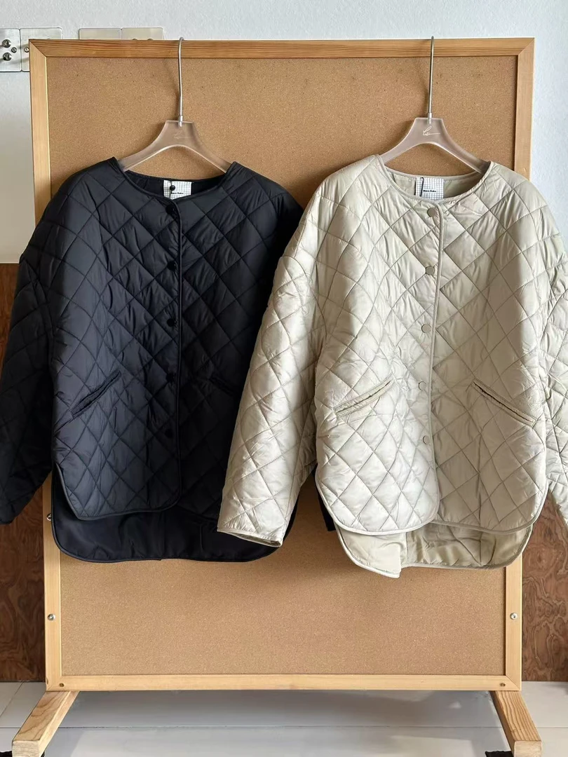 MACA KAKA经典短款菱格棉服