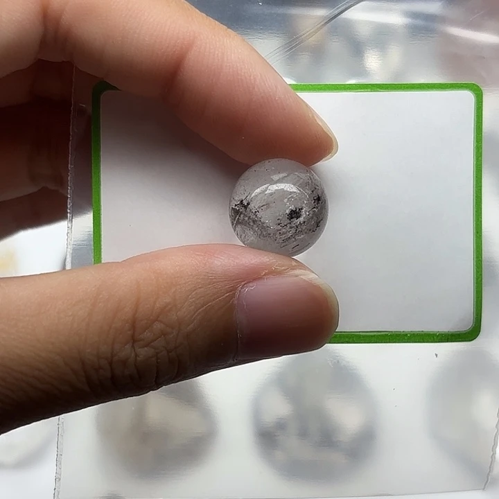 颈饰未镶嵌水晶14mm+散墨闪灵钻圆珠