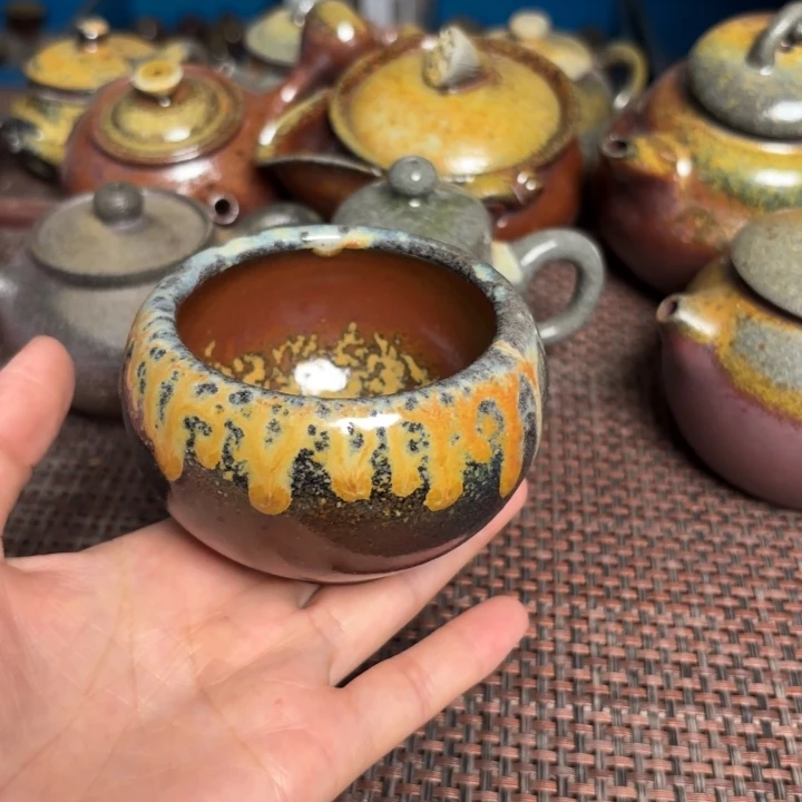茶杯紫砂压手禅意