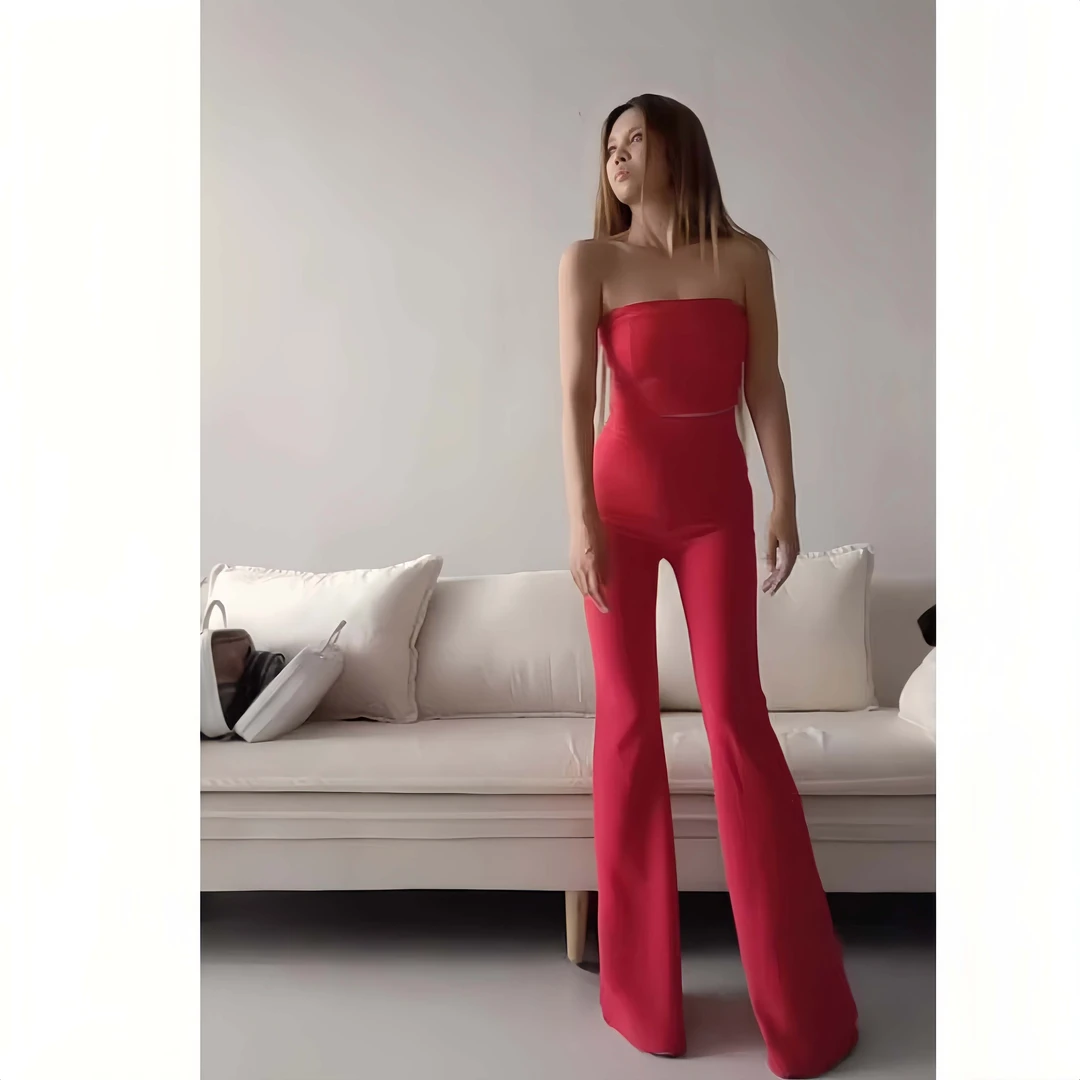 【红色微喇叭】AOAOMISSSHOP鳌鳌家  2025夏季薄捻丝57-1-2