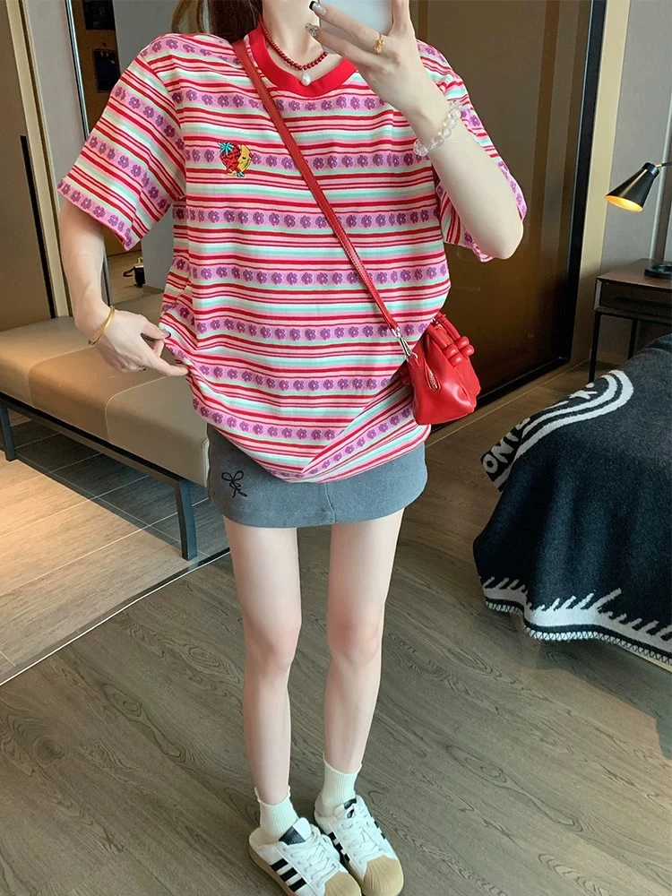 《粉红小花花 》   夏季短袖 357 林夏.韩系seoul