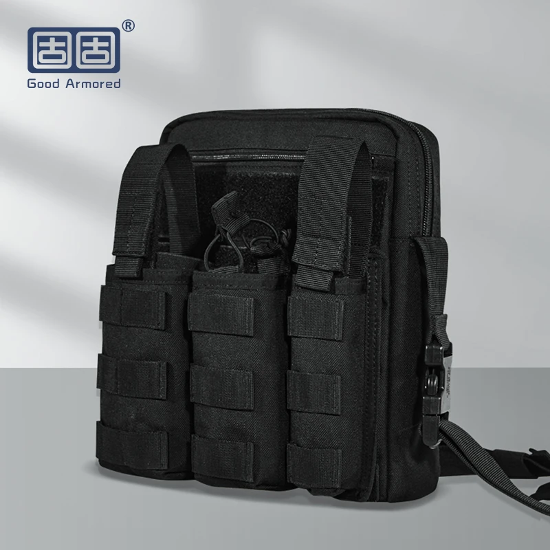 固固模块化分体多仓尼龙防水UTX扣具多功能勤务斜拓展毛面挎包