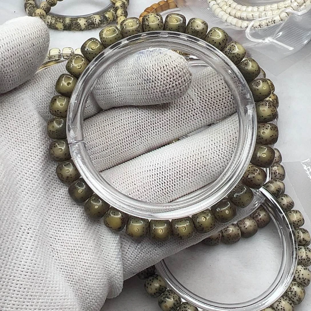 手串星月菩提87糯冰 通体透光  854