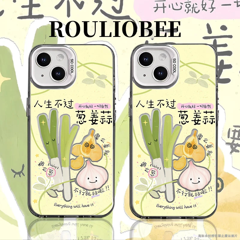 欧克里里姜葱蒜适用苹果16/15promax手机壳华为P70vivo小米15oppo