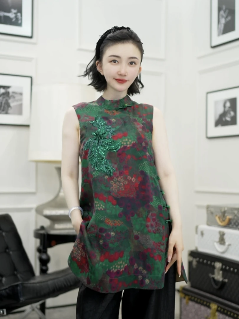 Betty Bairn【传承/云彩】花萝香云纱19姆米高定连衣裙25B-BW10332