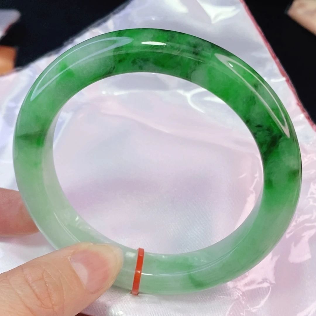 未镶嵌手镯翡翠60.8正圈