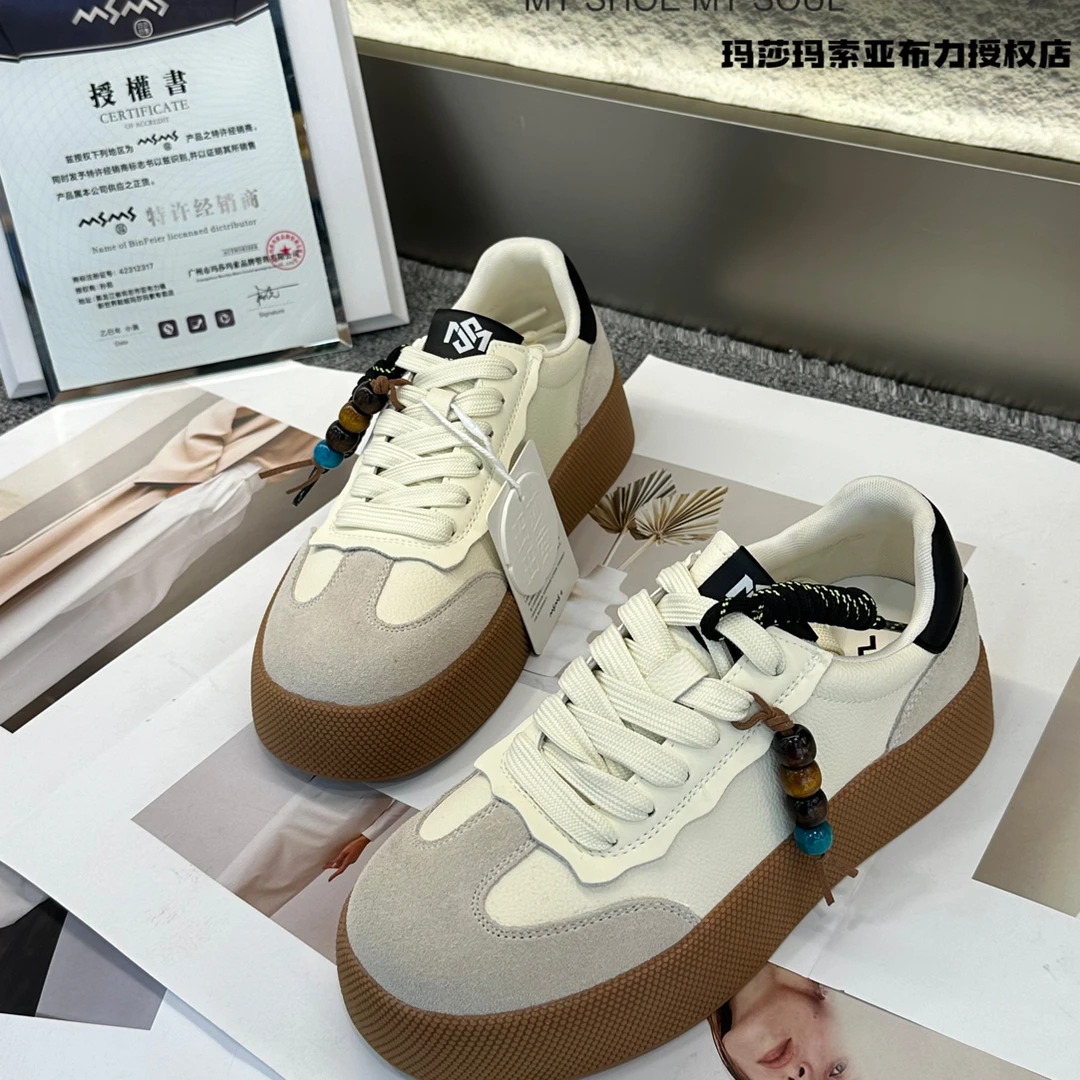 玛莎玛索622-597秋季时尚百搭德训鞋平底舒适