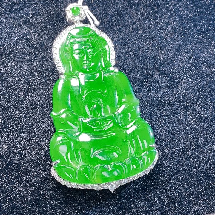 翡翠颈饰未镶嵌雅****610，