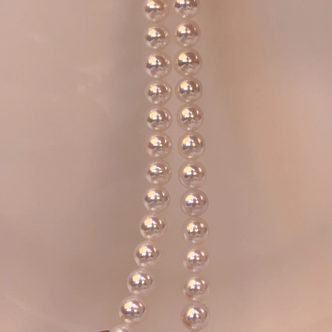 淡水珍珠颈饰18K金镶嵌潘*浩