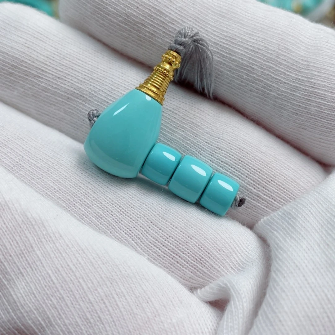 绿松石珠宝奇石18K金镶嵌華*