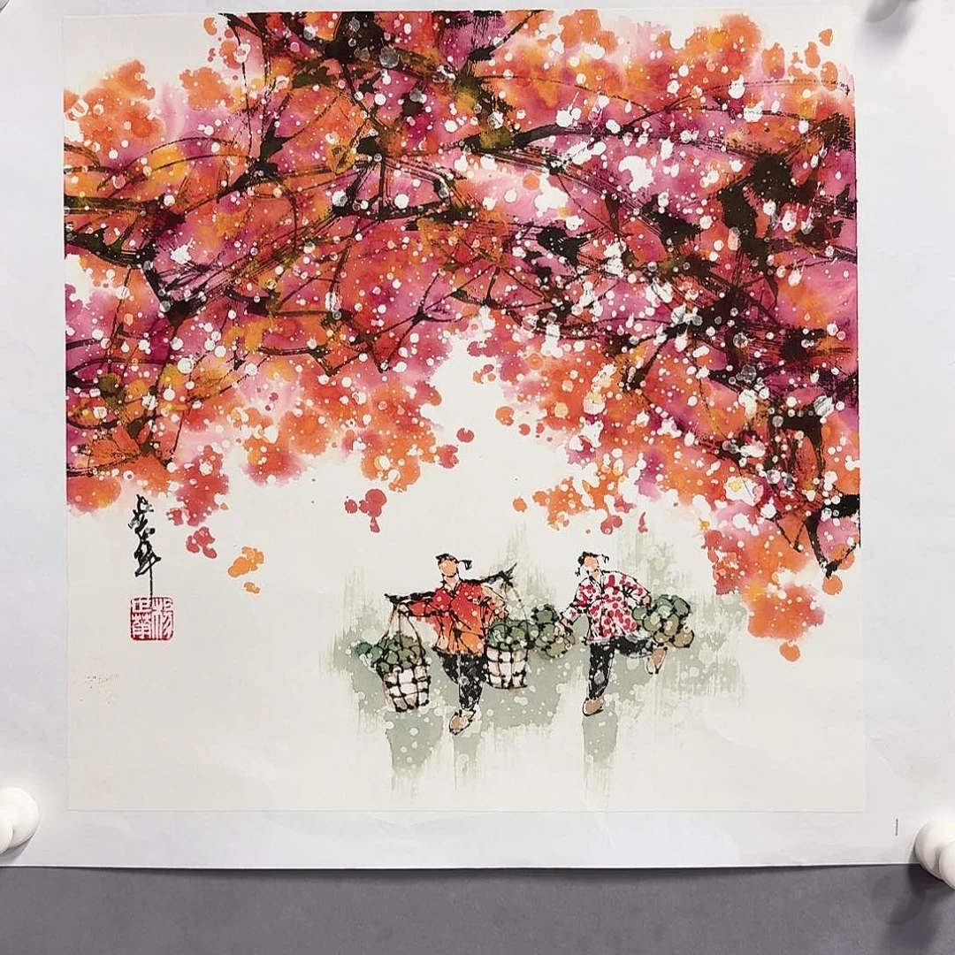 国画亲笔手绘放心去藏