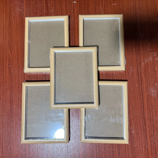 原木色8寸15×20厘米木质简约立中空相框