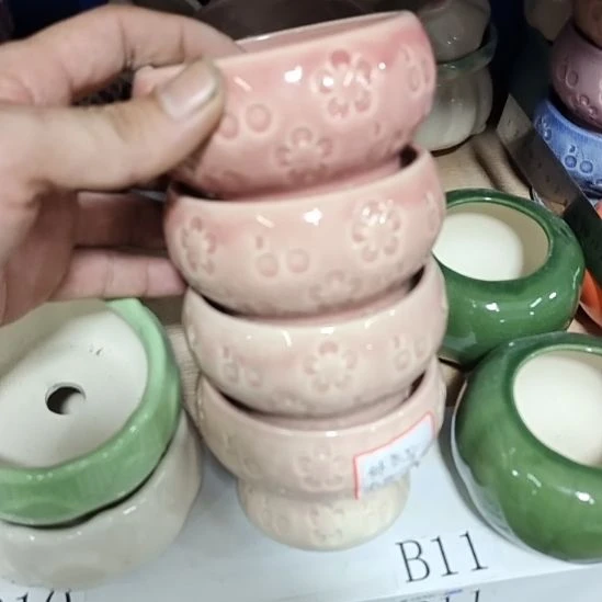 微瑕陶瓷花盆满12包邮