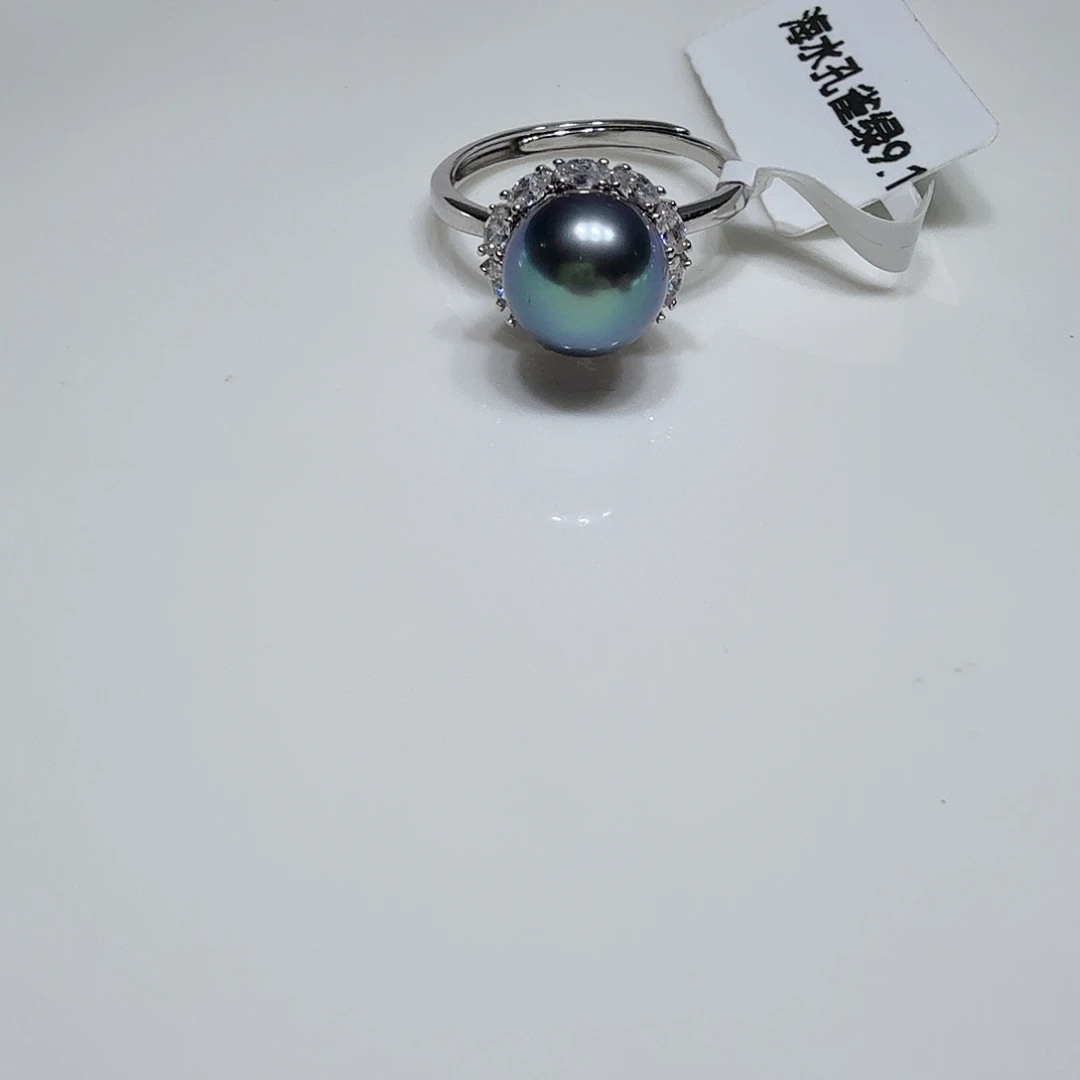 海水珍珠银S925镶嵌颈饰