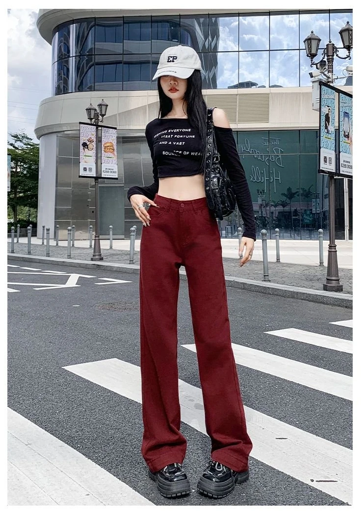 【小云总专享】早春温柔微喇牛仔裤女装新款显瘦高腰修身喇叭裤