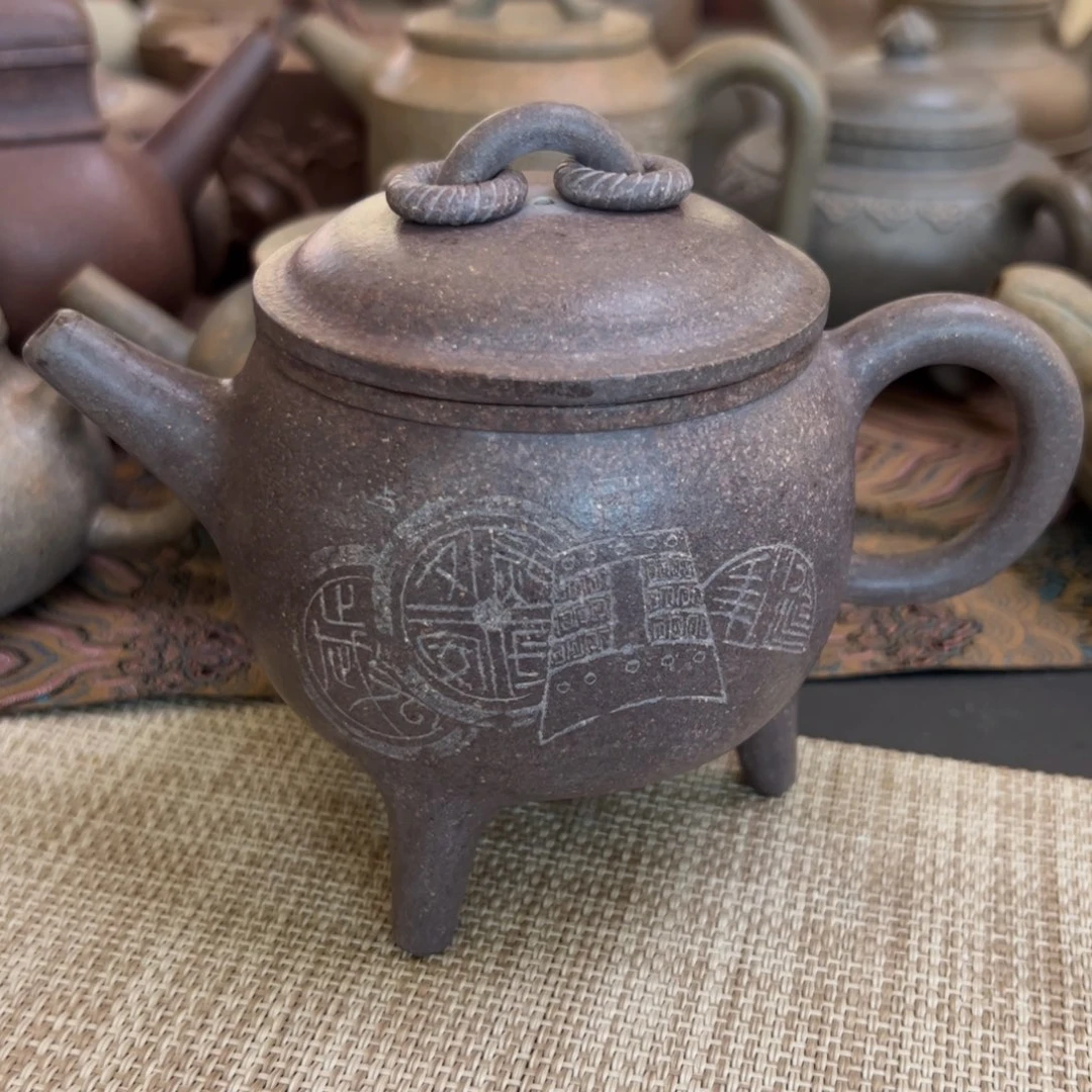 蝈***蝈茶壶紫砂全手工壶