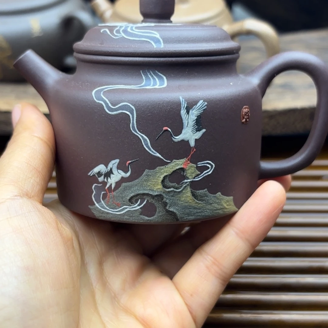 茶壶紫砂德钟天青紫泥170c c
