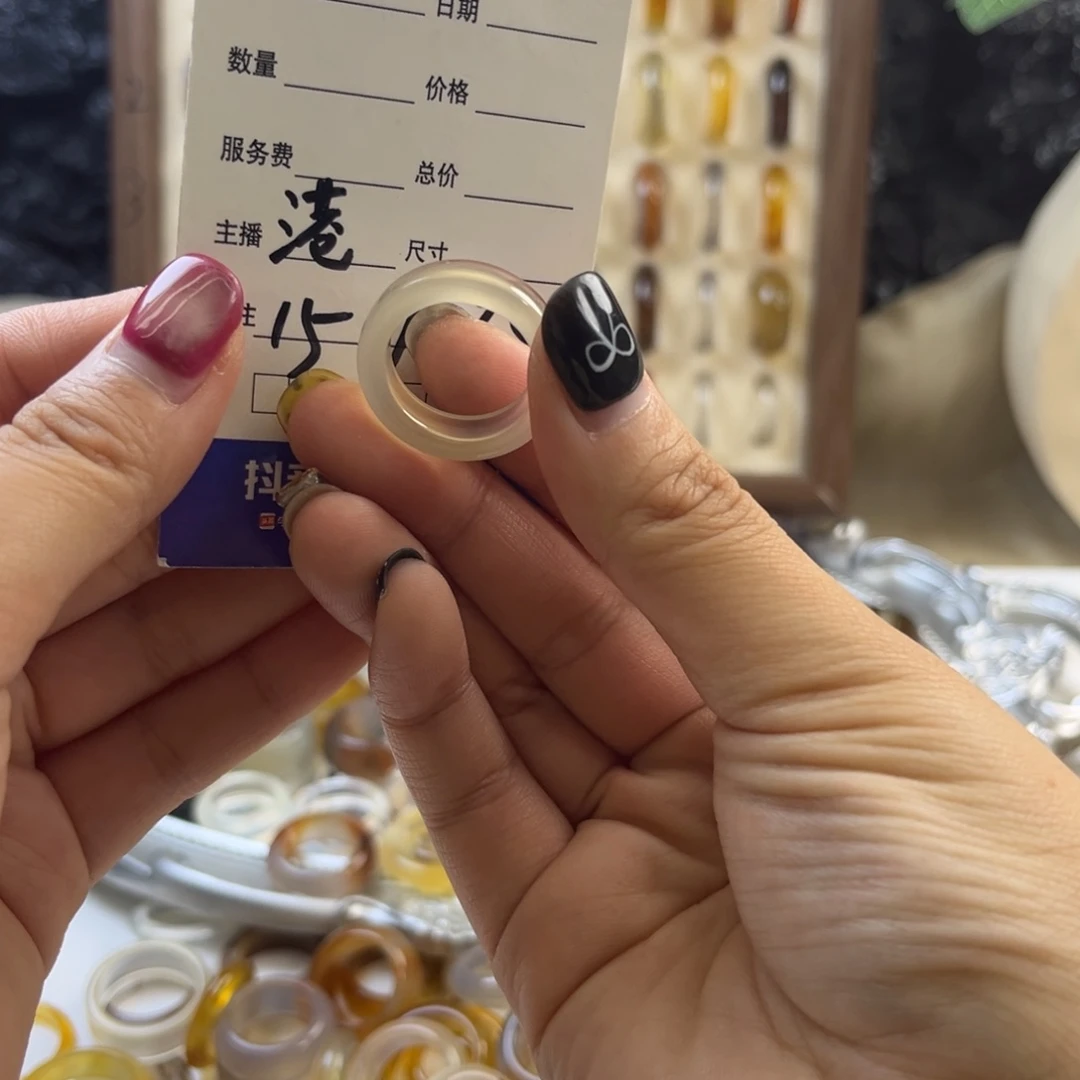 玛瑙/玉髓未镶嵌戒指7