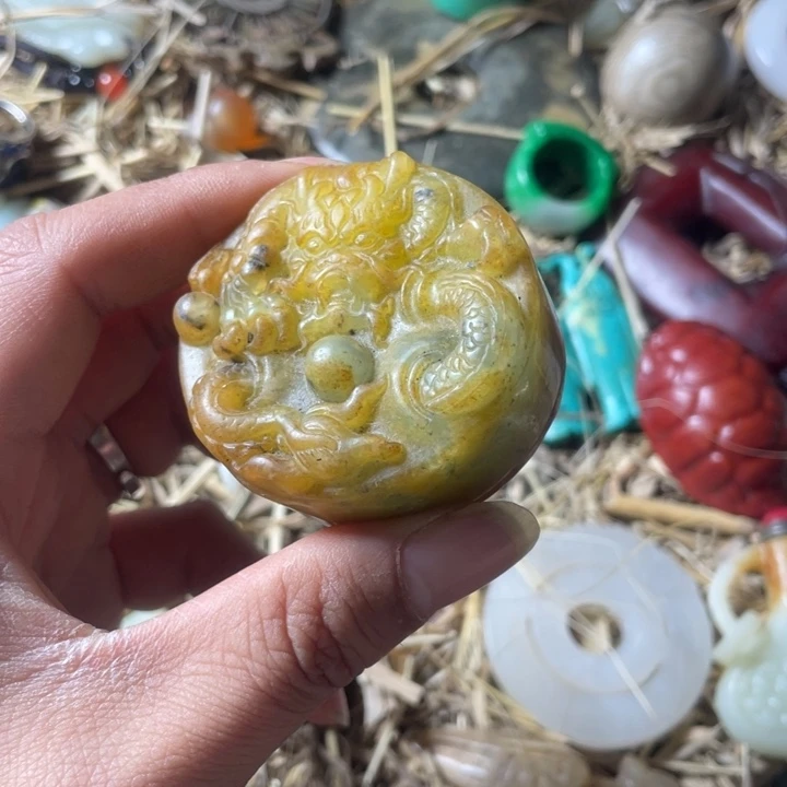 和田玉未镶嵌吊坠(不含链)