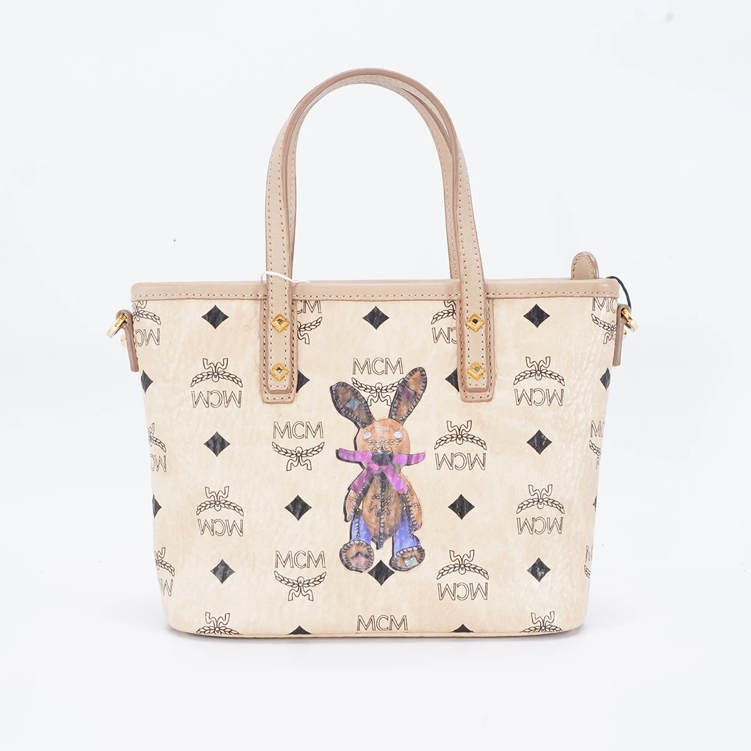 95新 MCM 【诗诗】菜篮子兔子涂鸦/BG22005164/一口价