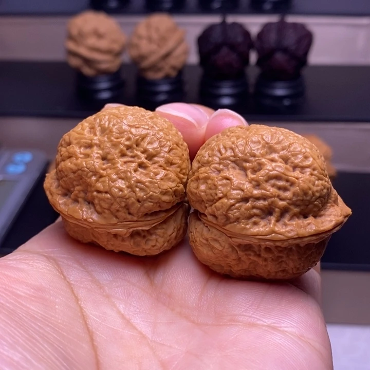 把件文玩核桃呱呱来财45