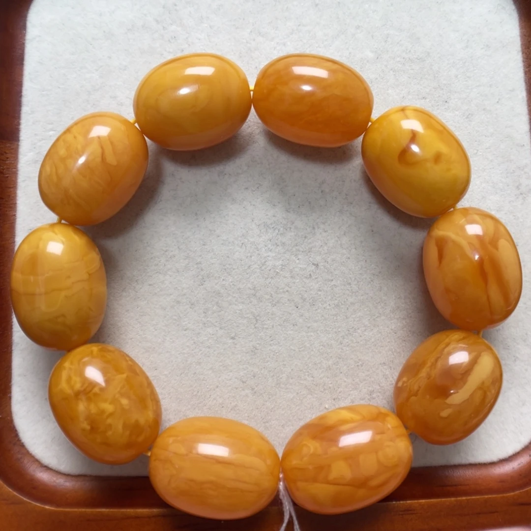 蜜蜡未镶嵌手串蜜蜡