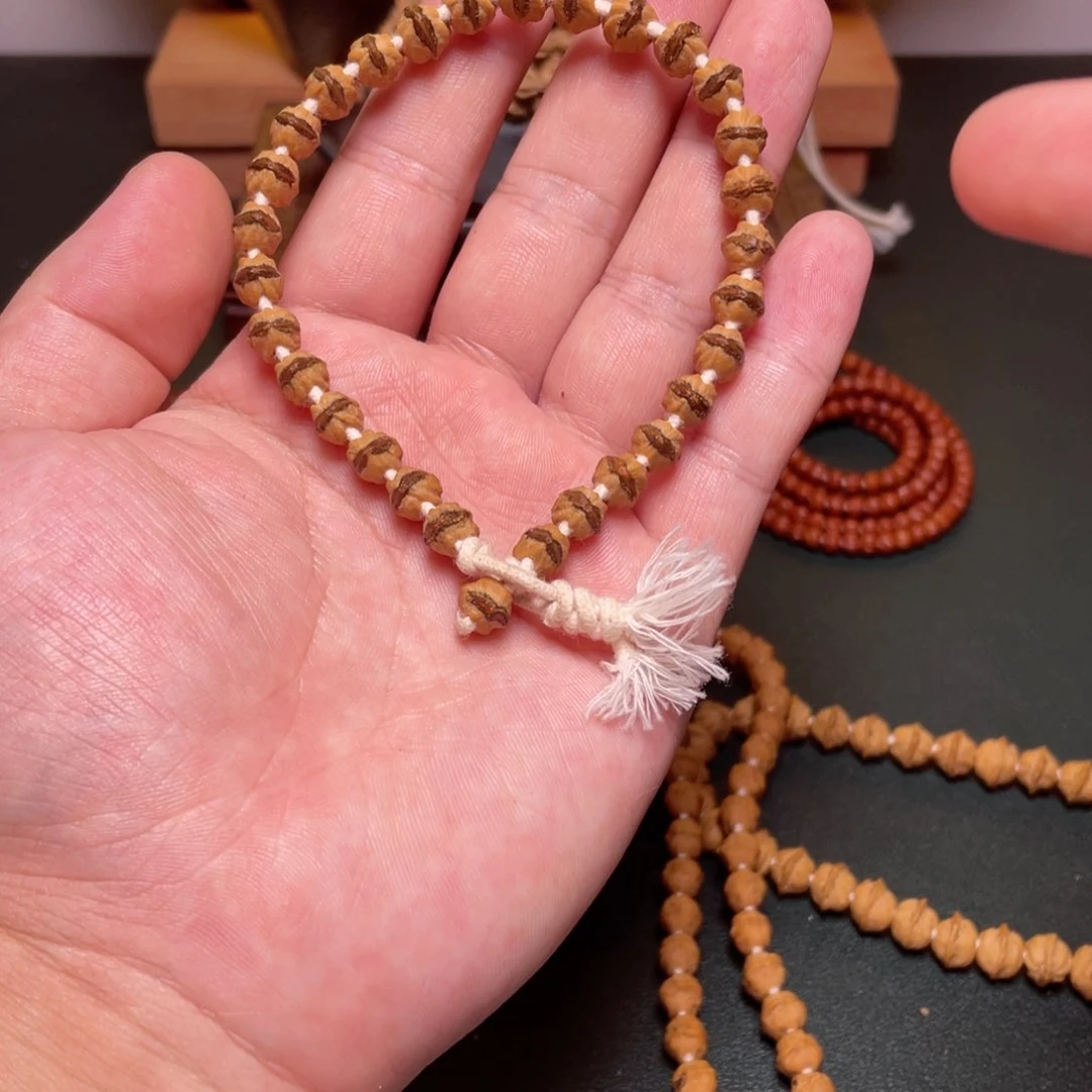 柏香籽/百香籽吊坠红牙双排单圈